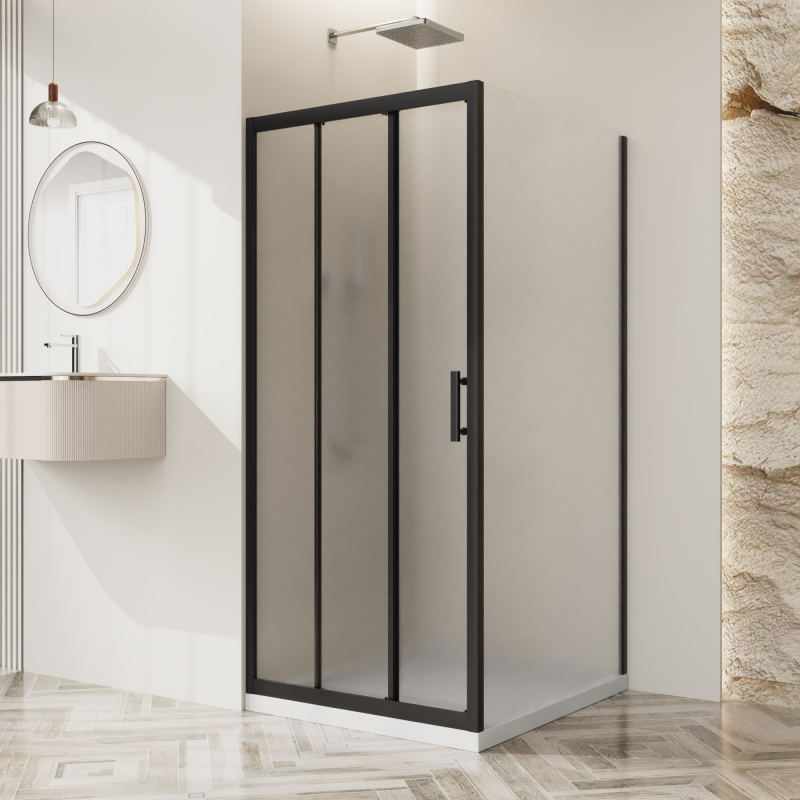 Душевой уголок BelBagno UNO-195-AHF-31-100/90-P-NERO