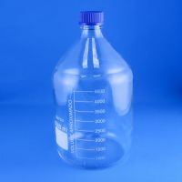 Банка для реактивов Labdevices GL45, 5000 мл, стекло Boro 3.3, светлое стекло, с винтовой крышкой, градуированная