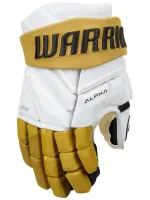 Перчатки юниорские WARRIOR Pro ALPHA LX3 G (JR) NHL - Vegas - White/Gold