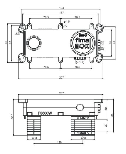 Скрытая часть смесителя Fima carlo frattini F3600W ФОТО