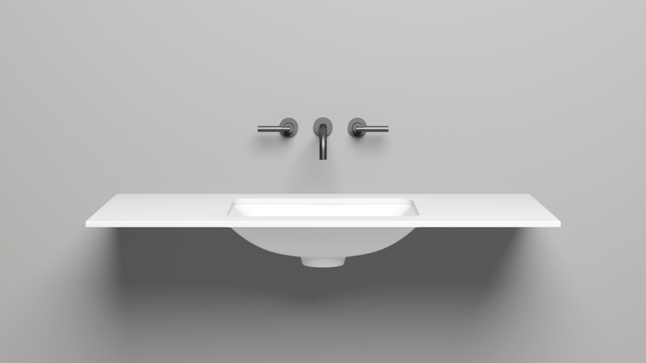 Белая столешница Salini Costa 1200х500 200123MF ФОТО