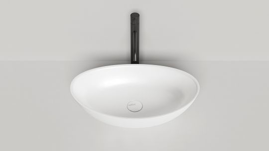 Белая овальная раковина Salini Noemi 56x34 1101103G схема 3