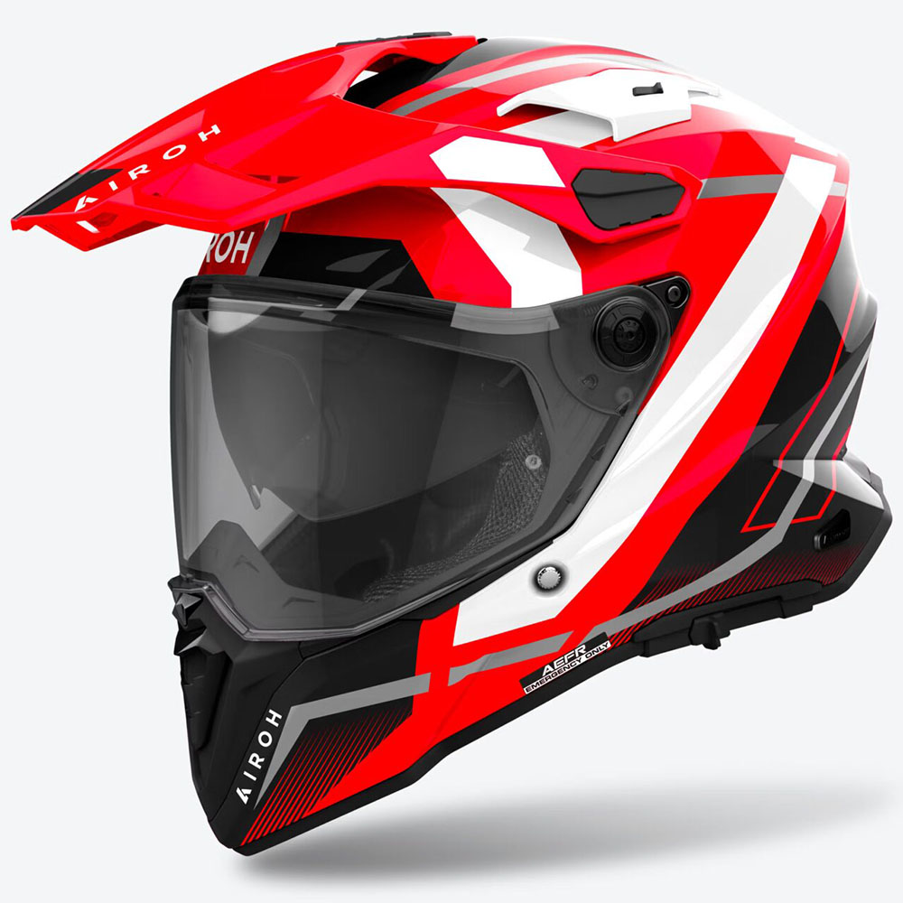 Airoh Commander 2 Mavick Red Gloss шлем для приключений и мототуризма