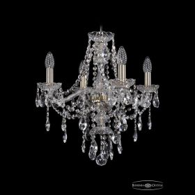 Люстра Хрустальная BOHЕMIА IVЕLЕ CRYSTAL 1415/4/165 PA Патина, Стекло / Богемия Ивеле Кристалл
