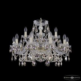 Люстра Хрустальная BOHЕMIА IVЕLЕ CRYSTAL 1411/10+5/240 G R801 Золото, Стекло / Богемия Ивеле Кристалл