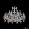 Люстра Хрустальная BOHЕMIА IVЕLЕ CRYSTAL 1411/10+5/240 G R801 Золото, Стекло / Богемия Ивеле Кристалл