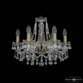Люстра Хрустальная BOHЕMIА IVЕLЕ CRYSTAL 1410/6/160 PA V0300 Патина, Стекло / Богемия Ивеле Кристалл