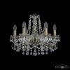 Люстра Хрустальная BOHЕMIА IVЕLЕ CRYSTAL 1410/6/160 PA V0300 Патина, Стекло / Богемия Ивеле Кристалл