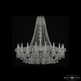 Люстра Хрустальная BOHЕMIA IVЕLЕ CRYSTAL 1409/20/400/H-113 NI Никель, Стекло / Богемия Ивеле Кристалл