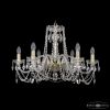 Люстра Хрустальная BOHEMIА IVЕLЕ CRYSTAL 1402/6/240 G Золото, Стекло / Богемия Ивеле Кристалл
