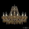 Люстра Хрустальная BOHEMIА IVЕLЕ CRYSTAL 1410/12/240 G V1003 M721 Золото, Стекло / Богемия Ивеле Кристалл