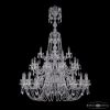 Люстра Хрустальная BOHEMIА IVЕLЕ CRYSTAL 1402/20+10+5/400/XL-158/3D NI Никель, Стекло / Богемия Ивеле Кристалл