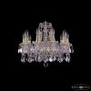 Люстра Хрустальная BOHEMIА IVЕLЕ CRYSTAL 1413/10/165 G LEAFS Золото, Стекло / Богемия Ивеле Кристалл