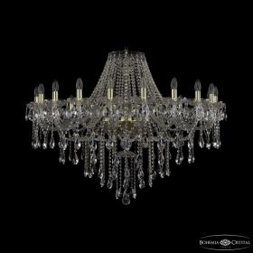 Люстра Хрустальная BOHEMIА IVЕLЕ CRYSTAL 1415/20/400 G Золото, Стекло / Богемия Ивеле Кристалл