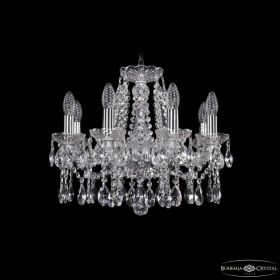 Люстра Хрустальная BOHEMIА IVЕLЕ CRYSTAL 1413/8/165 NI Никель, Стекло/Металл / Богемия Ивеле Кристалл