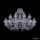 Люстра Хрустальная BOHEMIА IVЕLЕ CRYSTAL 1403/16+8/460 NI Никель, Стекло / Богемия Ивеле Кристалл