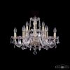 Люстра Хрустальная BOHEMIA IVELЕ CRYSTAL 1402/6+3/195 G LEAFS Золото, Стекло / Богемия Ивеле Кристалл