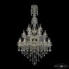 Люстра Хрустальная BOHEMIA IVELЕ CRYSTAL 1415/16+8+4/300/XL-155/3D G Золото, Стекло / Богемия Ивеле Кристалл