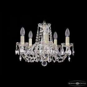 Люстра Хрустальная BOHEMIA IVELЕ CRYSTAL 1402/5/141 G Золото, Стекло / Богемия Ивеле Кристалл