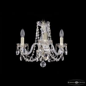 Люстра Хрустальная BOHEMIA IVELЕ CRYSTAL 1402/3/141 G Золото, Стекло / Богемия Ивеле Кристалл