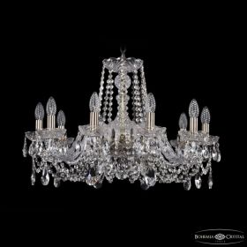 Люстра Хрустальная BOHEMIA IVELЕ CRYSTAL 1402/10/240 PA Патина, Стекло / Богемия Ивеле Кристалл