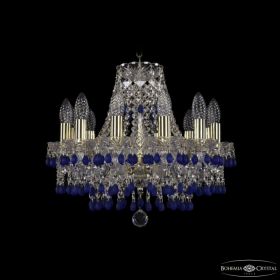 Люстра Хрустальная BOHEMIА IVЕLЕ CRYSTAL 1410/12/141 G V3001 Золото, Стекло / Богемия Ивеле Кристалл