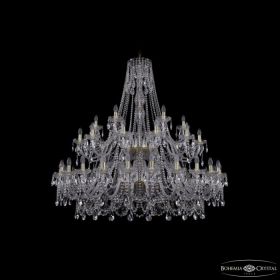 Люстра Хрустальная BOHEMIА IVELE CRYSTAL 1411/24+12+6/530/2D G Золото, Стекло / Богемия Ивеле Кристалл