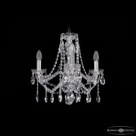 Люстра Хрустальная BOHEMIA IVELE CRYSTAL 1413/3/165 NI Никель, Стекло / Богемия Ивеле Кристалл