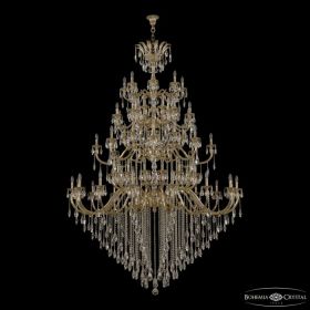 Люстра Бронзовая BOHEMIA IVELЕ CRYSTAL 72118/32+16+16+8/755/4D B G Y3 Золото, Латунь / Богемия Ивеле Кристалл