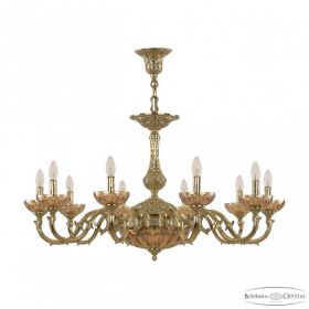 Люстра Бронзовая BOHEMIA IVELЕ CRYSTAL 72101P/10/300 G P SHAMPAN/M-1H Золото, Латунь / Богемия Ивеле Кристалл