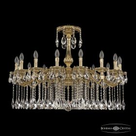 Люстра Бронзовая BOHEMIA IVELЕ CRYSTAL 75102/16/360 A G Золото, Латунь / Богемия Ивеле Кристалл