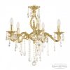 Люстра Бронзовая BOHEMIA IVELЕ CRYSTAL 71402/5/175 B G FH1S Золото, Латунь / Богемия Ивеле Кристалл