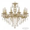 Люстра Бронзовая BOHEMIA IVELЕ CRYSTAL 71401/10/210 B GW FA10S Золото Белёное, Латунь / Богемия Ивеле Кристалл