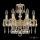 Люстра Бронзовая BOHEMIA IVELЕ CRYSTAL 75101/6/125 A GW Золото Белёное, Латунь / Богемия Ивеле Кристалл