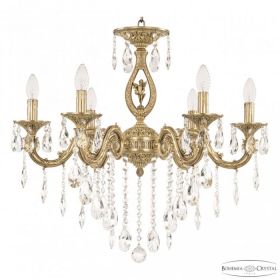 Люстра Бронзовая BOHEMIA IVELЕ CRYSTAL 71401/6/210 B FP FA5S Патина, Латунь / Богемия Ивеле Кристалл