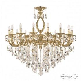 Люстра Бронзовая BOHEMIA IVELЕ CRYSTAL 71301/16/360 B G Золото, Латунь / Богемия Ивеле Кристалл