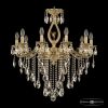 Люстра Бронзовая BOHEMIA IVELЕ CRYSTAL 72402/10/250 B FP FA5S Патина, Латунь / Богемия Ивеле Кристалл