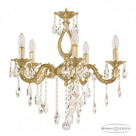 Люстра Бронзовая BOHEMIA IVELЕ CRYSTAL 71301/5/175 B G Золото, Латунь / Богемия Ивеле Кристалл