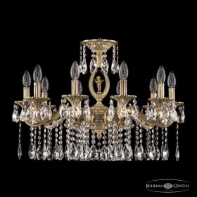 Люстра Бронзовая BOHEMIA IVELЕ CRYSTAL 72402/10/210 A FP FA10S Патина, Латунь / Богемия Ивеле Кристалл