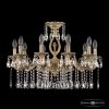 Люстра Бронзовая BOHEMIA IVELЕ CRYSTAL 72402/10/210 A FP FA10S Патина, Латунь / Богемия Ивеле Кристалл