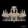 Люстра Бронзовая BOHEMIA IVELЕ CRYSTAL 71202/12/300 A GW Золото Белёное, Латунь / Богемия Ивеле Кристалл
