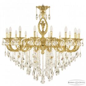 Люстра Бронзовая BOHEMIA IVELЕ CRYSTAL 71401/16/360 B G FA10B Золото, Латунь / Богемия Ивеле Кристалл