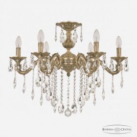 Люстра Бронзовая BOHEMIA IVELЕ CRYSTAL 71202/6/210 B FP Патина, Латунь / Богемия Ивеле Кристалл