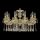 Люстра Бронзовая BOHEMIA IVELЕ CRYSTAL 71201/10/210 A GW Золото Белёное, Латунь / Богемия Ивеле Кристалл