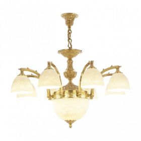 Люстра Бронзовая BOHEMIA IVELE CRYSTAL 72211P/8/210 G Р1 D PAIR Золото, Латунь / Богемия Ивеле Кристалл