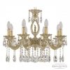 Люстра Бронзовая BOHEMIA IVELE CRYSTAL 71401/8/175 А GW FH1S Золото Белёное, Латунь / Богемия Ивеле Кристалл
