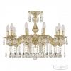 Люстра Бронзовая BOHEMIA IVELE CRYSTAL 71102/10/210 А GW Золото Белёное, Латунь / Богемия Ивеле Кристалл