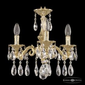 Люстра Бронзовая BOHEMIA IVELE CRYSTAL 71102/3/125 А G Золото, Латунь / Богемия Ивеле Кристалл