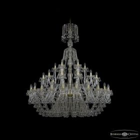 Люстра Хрустальная BOHЕMIA IVЕLЕ CRYSTAL 1409/24+12+6/530/XL-169 G Золото, Стекло / Богемия Ивеле Кристалл