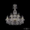 Люстра Хрустальная BOHЕMIA IVЕLЕ CRYSTAL 1409/10+5/240/XL-77 G Золото, Стекло / Богемия Ивеле Кристалл